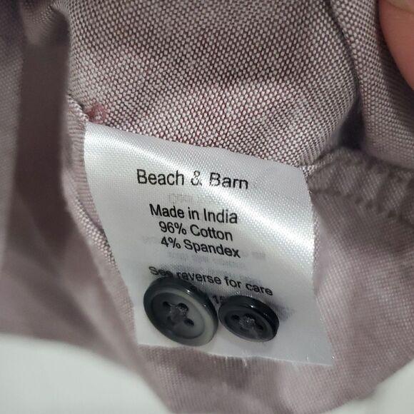 Beach & Barn Mens Stretch Oxford, Long Sleeve, SIZE XL - Picture 5 of 6